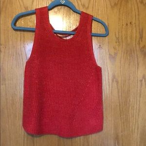 GAP knit tank. NWOT! Cross cross detail in back.